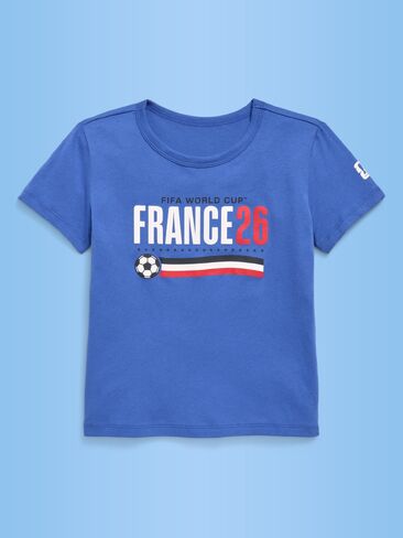 تيشيرت بطبعة كأس العالم FIFA 26™ France للفتيات من Old Navy - فرنسا in Saudi Arabia