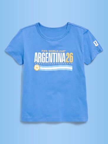 تيشيرت مطبوع عليه صورة الأرجنتين لكأس العالم FIFA 26™ للفتيات من Old Navy - الأرجنتين in Saudi Arabia