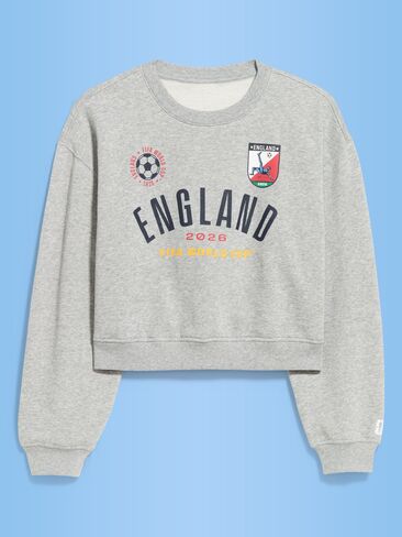 سويت شيرت برسومات كبيرة الحجم للسيدات من Old Navy كأس العالم FIFA 26™ England - إنجلترا in Kuwait