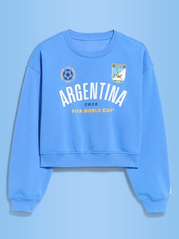 Old Navy FIFA World Cup 26™ Argentina Oversized Graphic Sweatshirt for Women - ARGENTINA in Saudi Arabia