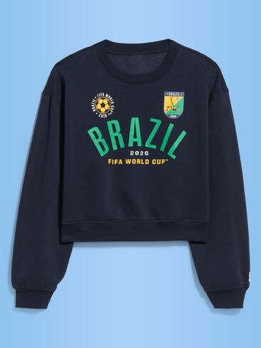 Old Navy FIFA World Cup 26™ Brazil Oversized Graphic Sweatshirt for Women - Brazil in Saudi Arabia