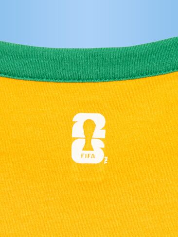 Old Navy FIFA World Cup 26™ Brazil Smocked Graphic T-Shirt for Women - Brazil in Saudi Arabia