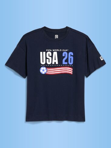 Old Navy FIFA World Cup 26™ USA Vintage Crew-Neck T-Shirt for Women - USA in Saudi Arabia