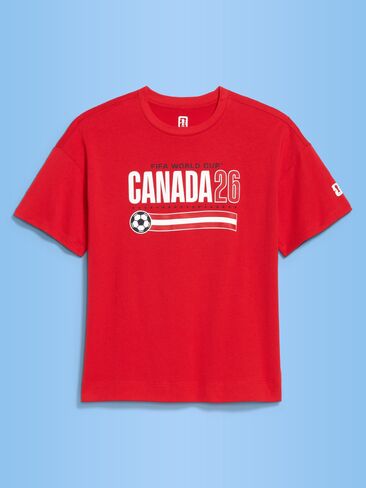 تي شيرت Old Navy كأس العالم FIFA 26™ كندا الكلاسيكي برقبة دائرية للنساء - كندا in Saudi Arabia