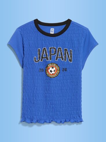 Old Navy FIFA World Cup 26™ Japan Smocked Graphic T-Shirt for Women - Japan in Saudi Arabia