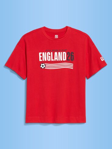 Old Navy FIFA World Cup 26™ England Vintage Crew-Neck T-Shirt for Women - England in Saudi Arabia