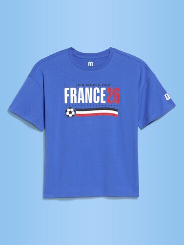 تي شيرت Old Navy كأس العالم لكرة القدم 26™ France Vintage برقبة دائرية للنساء - فرنسا in Saudi Arabia