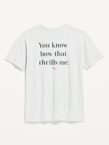 Old Navy Old Navy x The Devil Wears Prada Oversized T-Shirt for Adults - Light Gray Heather in Saudi Arabia