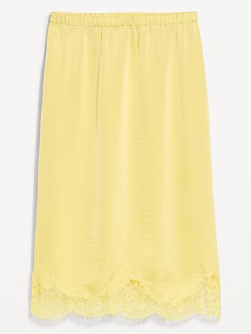 Old Navy Lace Slip Midi Skirt - Sunbeam in Saudi Arabia
