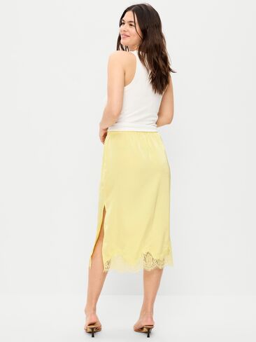 Old Navy Lace Slip Midi Skirt - Sunbeam in Saudi Arabia