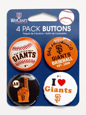 أزرار Old Navy WinCraft® San Francisco Giants مكونة من 4 أزرار - سان فرانسيسكو جاينتس in Kuwait