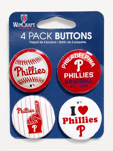 أزرار Old Navy WinCraft® Philadelphia Phillies مكونة من 4 أزرار - فيلادلفيا فيليز in Kuwait