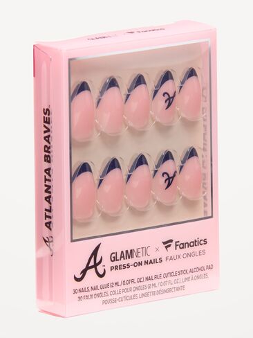 مجموعة أظافر Old Navy Glamnetic x Fanatics Atlanta Braves - أتلانتا بريفز in Kuwait