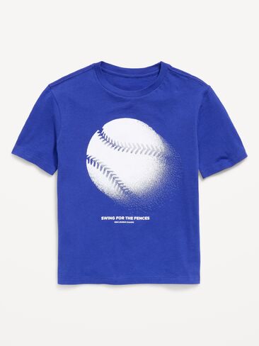 Old Navy Short-Sleeve Graphic T-Shirt for Boys - Bluer Than Blue in Saudi Arabia