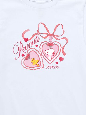 Old Navy Peanuts Snoopy Woodstock Heart Locket  Short Sleeve Graphic T-Shirt For Toddler - WHITE in Saudi Arabia