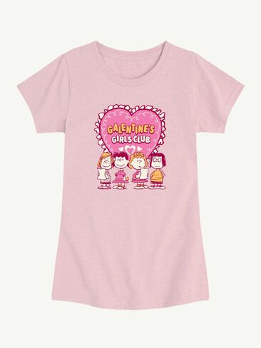 Old Navy Peanuts Galentines Girls Club Short Sleeve Graphic T-Shirt For Toddler - HEATHER PINK in Saudi Arabia