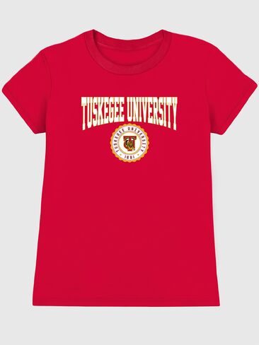 Old Navy Tuskegee University Collegiate Graphic T-Shirt for Women - RED in Saudi Arabia