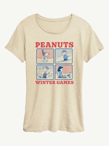 Old Navy Peanuts Winter Games Short Sleeve Graphic T-Shirt - Birch in Saudi Arabia