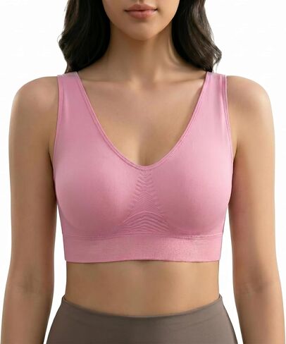 Seamless Wireless Bra for Women, No Padding No Wire Comfort Bra, Full Coverage Everyday Bra for Daily Wear & Light Activity in Saudi Arabia