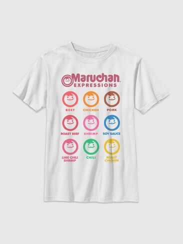 تيشيرت برسومات Maruchan Expressions من Old Navy للأولاد - أبيض in Saudi Arabia