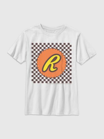 Old Navy Reeses Checker Logo Graphic T-Shirt for Boys - WHITE in Saudi Arabia
