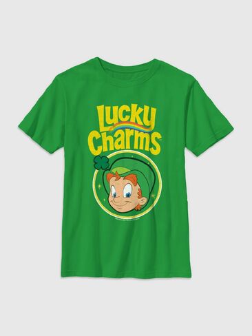Old Navy Lucky Charms Lucky Graphic T-Shirt for Boys - GREEN in Saudi Arabia