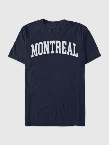 تي شيرت برسومات Old Navy Montreal Collegiate - أزرق داكن in Saudi Arabia
