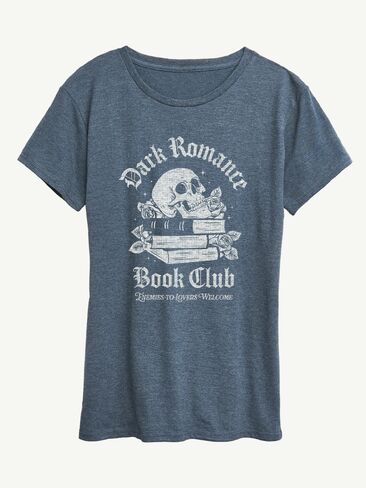 تي شيرت برسومات كلاسيكية بأكمام قصيرة من Old Navy Dark Romance Book Club - أزرق داكن in Saudi Arabia