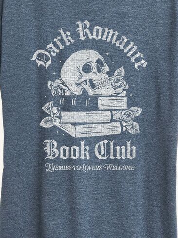 تي شيرت برسومات كلاسيكية بأكمام قصيرة من Old Navy Dark Romance Book Club - أزرق داكن in Saudi Arabia