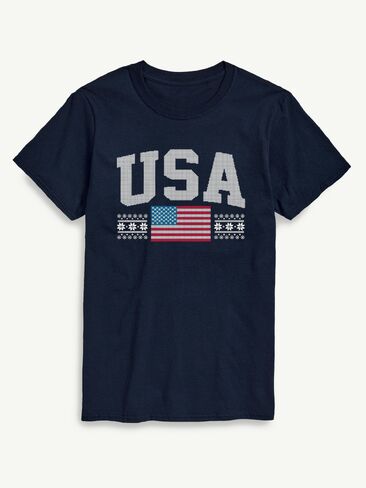 Old Navy USA Sport Short Sleeve Graphic T-Shirt - NAVY in Saudi Arabia