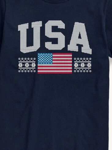 Old Navy USA Sport Short Sleeve Graphic T-Shirt - NAVY in Saudi Arabia