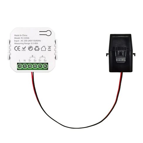 Walfront Smart WiFi Energy Meter مراقبة الوقت الحقيقي مع تطبيق Tuya للتطبيقات الصناعية المنزلية (مع 2CT) in Kuwait