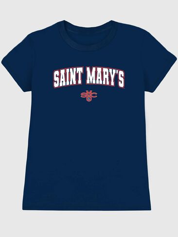 Old Navy Saint Marys College of California Arch Logo Graphic T-Shirt for Women - NAVY in Saudi Arabia