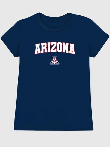 Old Navy University of Arizona Arch Logo Graphic T-Shirt for Women - NAVY in Saudi Arabia