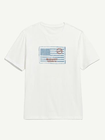 تي شيرت برسومات علم Old Navy Heritage 1994 - أبيض in Saudi Arabia