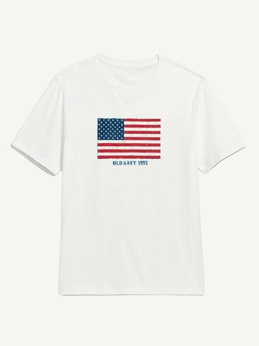 تي شيرت برسومات علم Old Navy Heritage 1995 - أبيض in Saudi Arabia