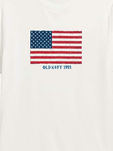 تي شيرت برسومات علم Old Navy Heritage 1995 - أبيض in Saudi Arabia