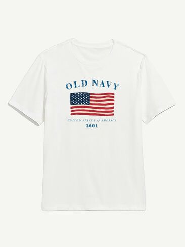 تي شيرت برسومات علم Old Navy Heritage 2001 - أبيض in Saudi Arabia