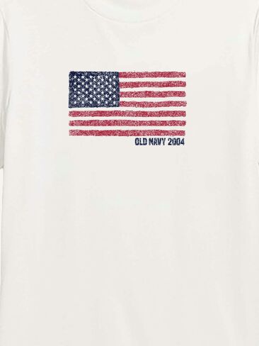 تي شيرت برسومات علم Old Navy Heritage 2004 - أبيض in Kuwait