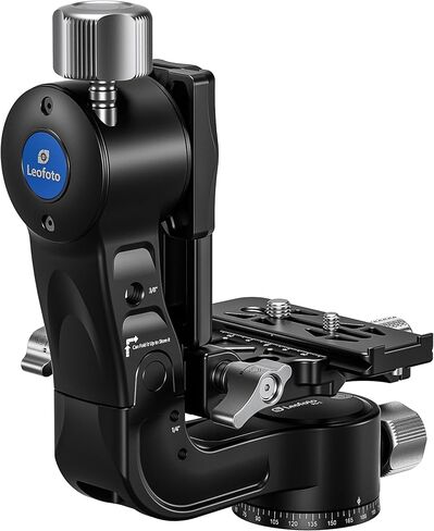رأس Leofoto PG-1 Camo Gimbal للعدسات المقربة الثقيلة ثلاثية القوائم، رأس حامل ثلاثي القوائم احترافي لكاميرا من سبائك الألومنيوم CNC، مشبك Arca-Swiss وفتحة تثبيت 3/8 بوصة - 16، أقصى تحميل يصل إلى 25 كجم/55.12 رطل (PG-1 Camo) in Kuwait