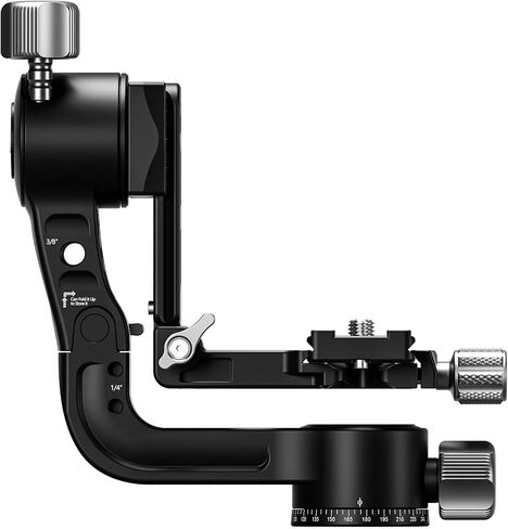 رأس Leofoto PG-1 Camo Gimbal للعدسات المقربة الثقيلة ثلاثية القوائم، رأس حامل ثلاثي القوائم احترافي لكاميرا من سبائك الألومنيوم CNC، مشبك Arca-Swiss وفتحة تثبيت 3/8 بوصة - 16، أقصى تحميل يصل إلى 25 كجم/55.12 رطل (PG-1 Camo) in Kuwait