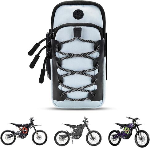 Electric Dirt Bike Ebike Bag for Surron Lbx/Tutti/Tuttio Soleil 01, E Bike Phone Pouch Parts Accessories, Dirtbike Motorcycle Front Battery Frame Bag Storage Stuff for Talaria/ Eride Pro(Black) in Saudi Arabia