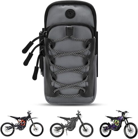 Electric Dirt Bike Ebike Bag for Surron Lbx/Tutti/Tuttio Soleil 01, E Bike Phone Pouch Parts Accessories, Dirtbike Motorcycle Front Battery Frame Bag Storage Stuff for Talaria/ Eride Pro(Black) in Saudi Arabia