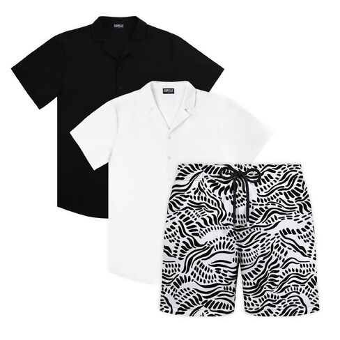 Capelle Miami Shadow Storm - Men's Matching Resort Set | Short + 2 Shirts in Saudi Arabia
