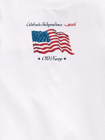 Old Navy Heritage 2006 Flag Graphic T-Shirt For Toddler - WHITE in Kuwait