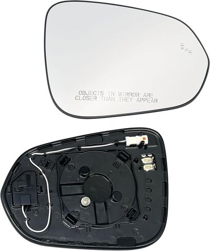 Driver Side Mirror Glass Replacement for Lexus NX200t NX300 NX300h (2015-2021), RX350 RX450h (2016-2022) | Heated, with Blind Spot Monitor (BSM/BSD) | Non-Auto Dimming, 2-Pin Connector in Saudi Arabia