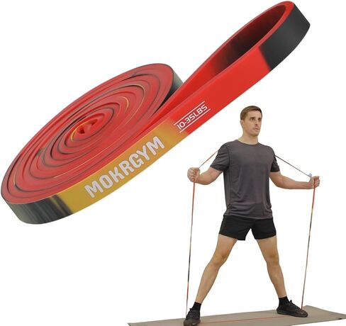 Resistance Band – Natural Rubber, Non-Allergenic & Durable,Portable for Home, Gym & Outdoor Workouts Fitness Exercise and Rehabilitation (Green,50-125 LBS) in Saudi Arabia