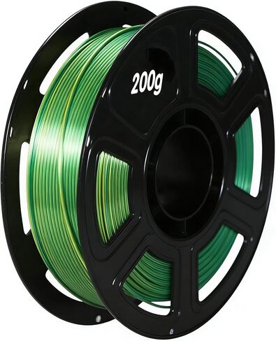 200g Silk PLA 3D Printer Filament Gradient Modeling Material 1.75mm, High Speed Printing Filament, Enhanced Toughness, for Sensory & Fidget Star, Dimensional Accuracy 0.02mm Gold Silver Copper in Saudi Arabia