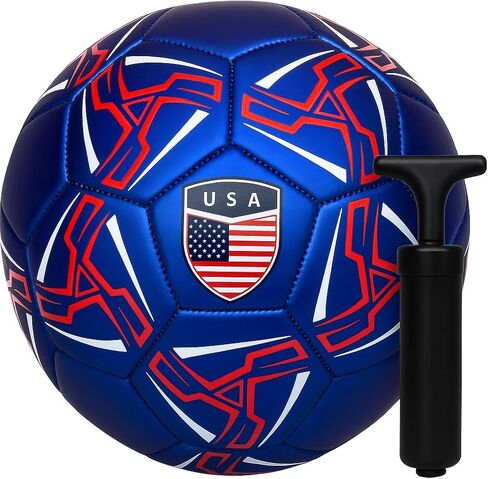 كرة القدم Western Star Game and Match USA Mexico - مقاس 4 وحجم 5 - هيكل سميك من 4 طبقات - أداء - مثالية لتدريب الشباب والألعاب للأطفال من عمر 8 إلى 12 مراهقًا من عمر 13 إلى 16 عامًا in Kuwait