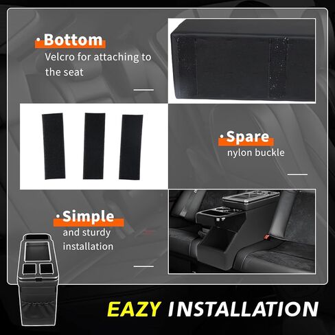 Deluxe Locking Center Console with RGB Lights & USB/Type-C - Compatible with Jeep CJ5 1976-1983, CJ7 1976-1986, Wrangler YJ 1987-1995 - Secure Storage Box with Charging Ports in Saudi Arabia